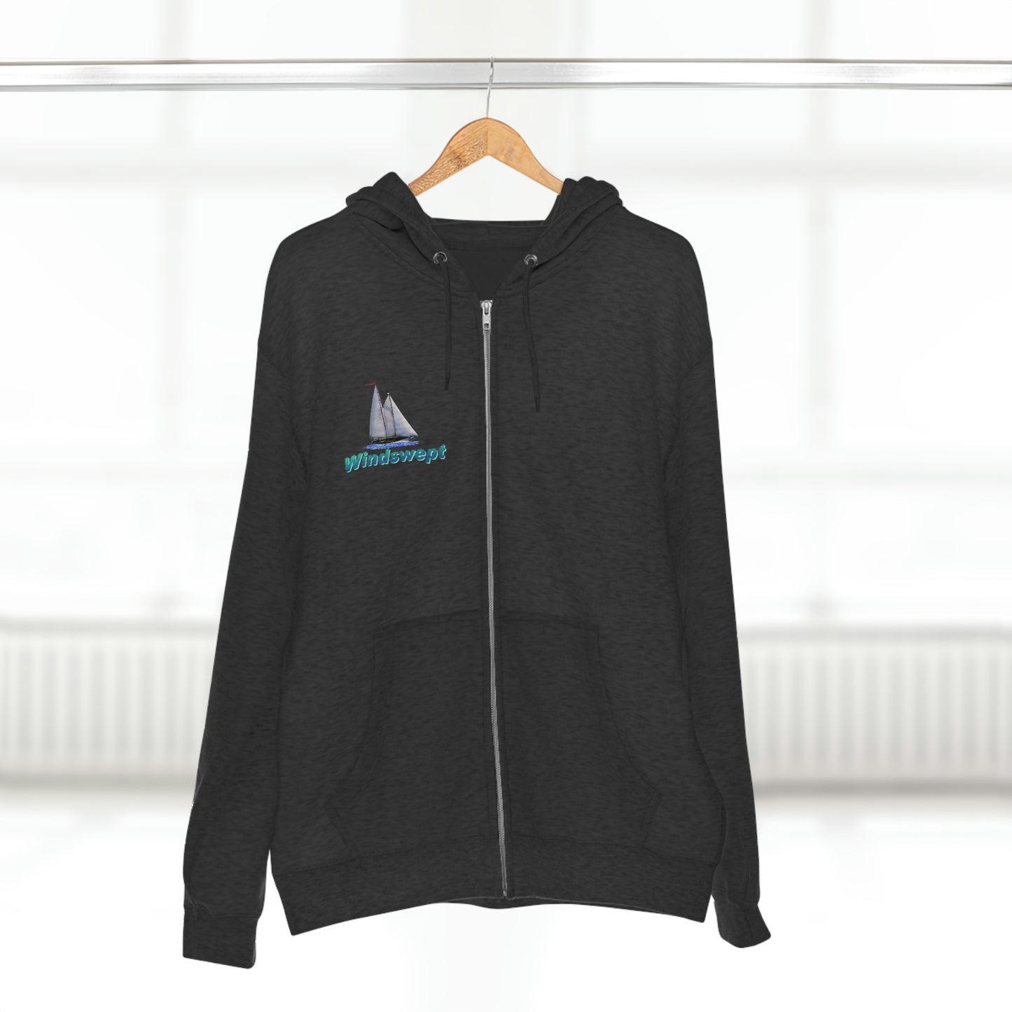 Unisex Premium Full Zip Hoodie, Mother Ocean graphic by John Ryerson Bredin
