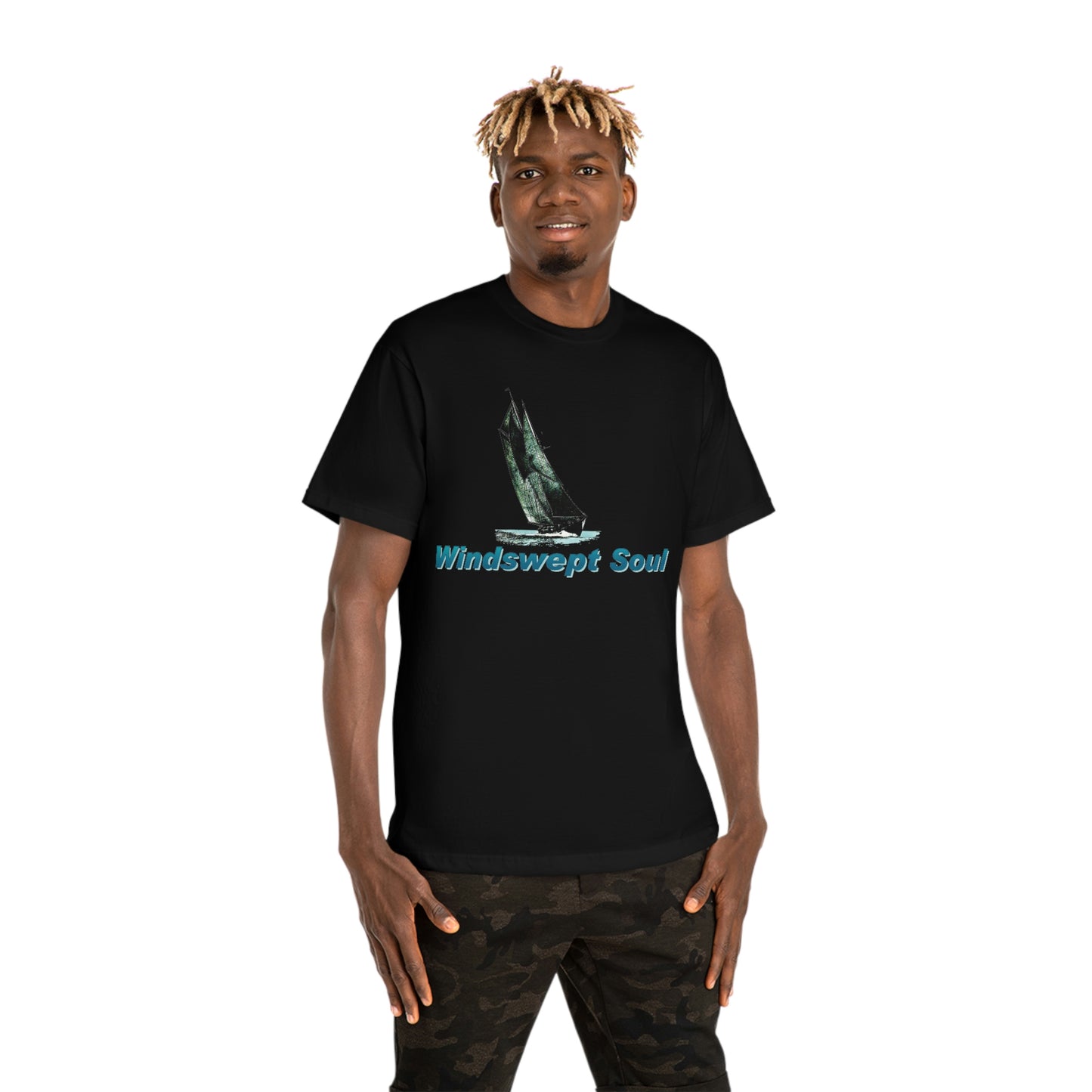 Windswept Soul T-Shirt, Bluenose sailboat. Unisex Hammer™ T-shirt.
