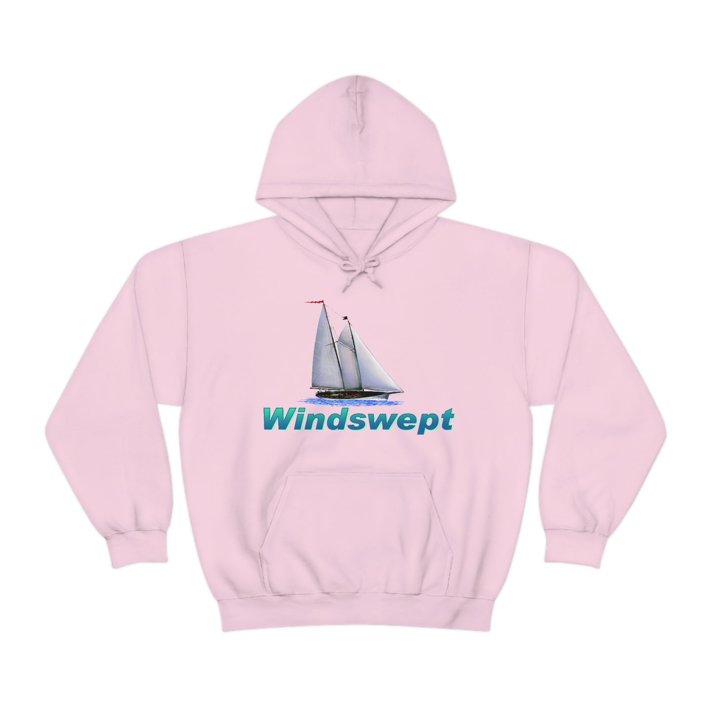 Unisex Heavy Blend™ Hooded Sweatshirt, Windswept, Mother Ocean design.