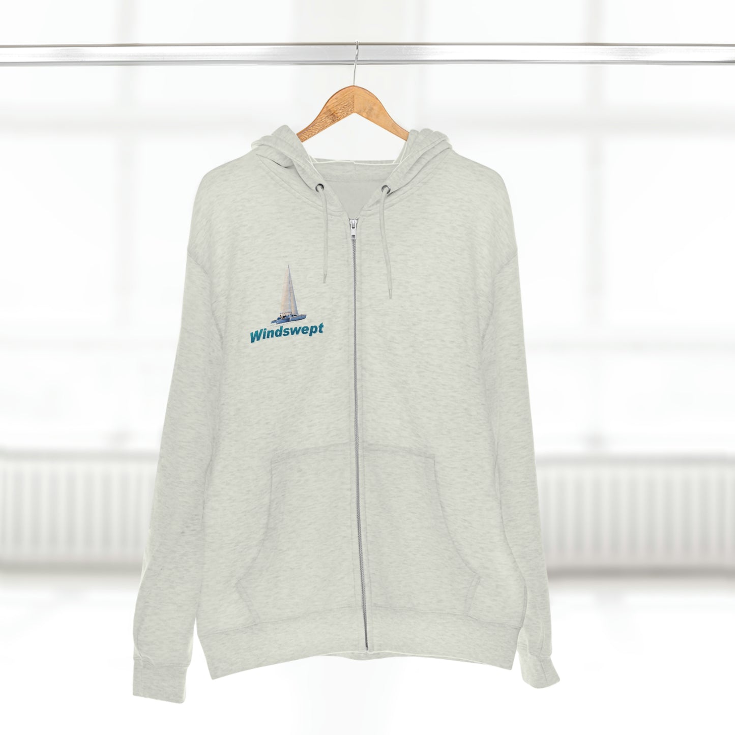 Unisex Premium Full Zip Hoodie, Sister Whisper graphic by John Ryerson Bredin