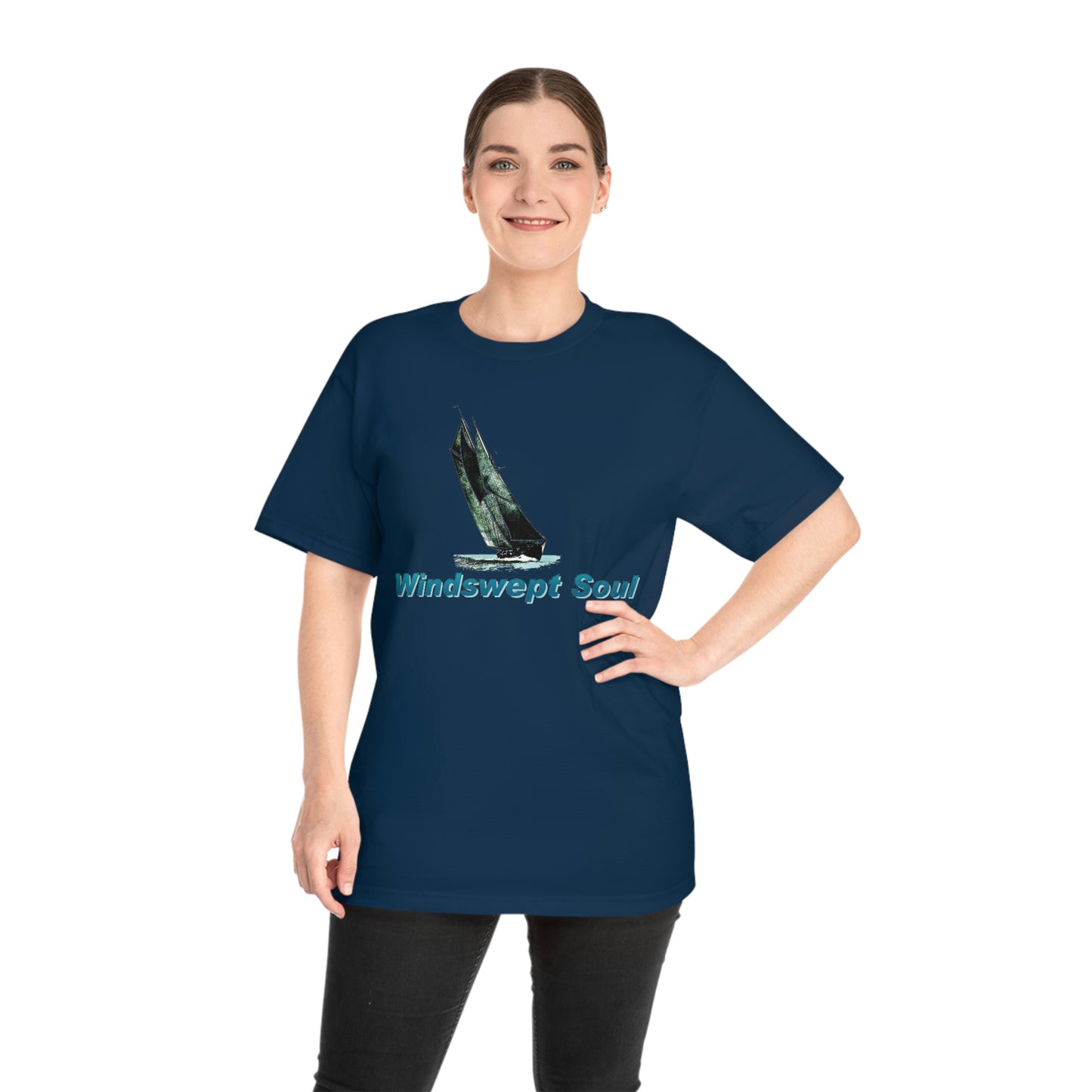 Windswept Soul T-Shirt, Bluenose sailboat. Unisex Hammer™ T-shirt.