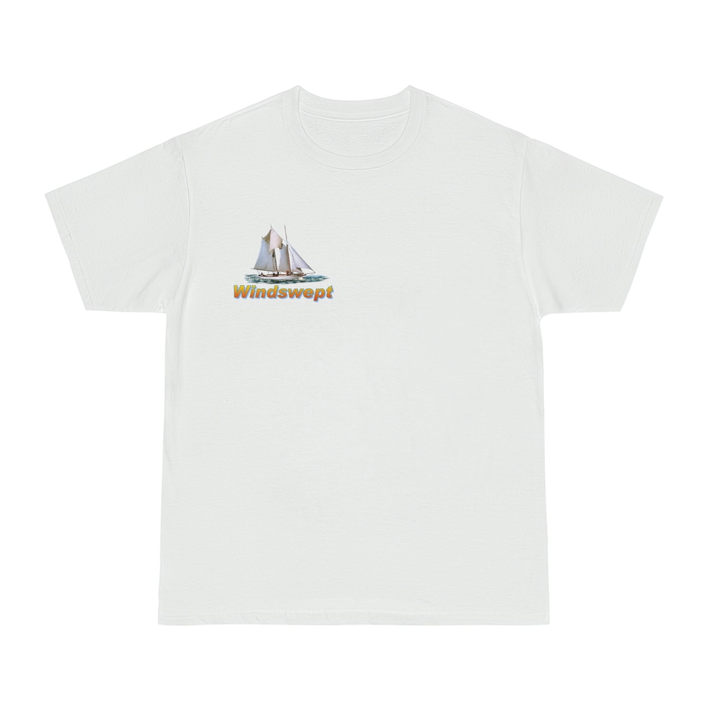 Windswept T-Shirt, Pocket Area William H Aubrey sailboat. Unisex Hammer™ T-shirt