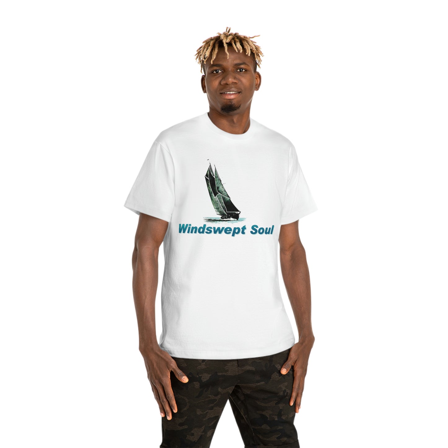 Windswept Soul T-Shirt, Bluenose sailboat. Unisex Hammer™ T-shirt.