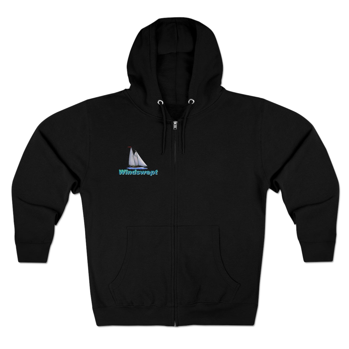 Unisex Premium Full Zip Hoodie, Mother Ocean graphic by John Ryerson Bredin