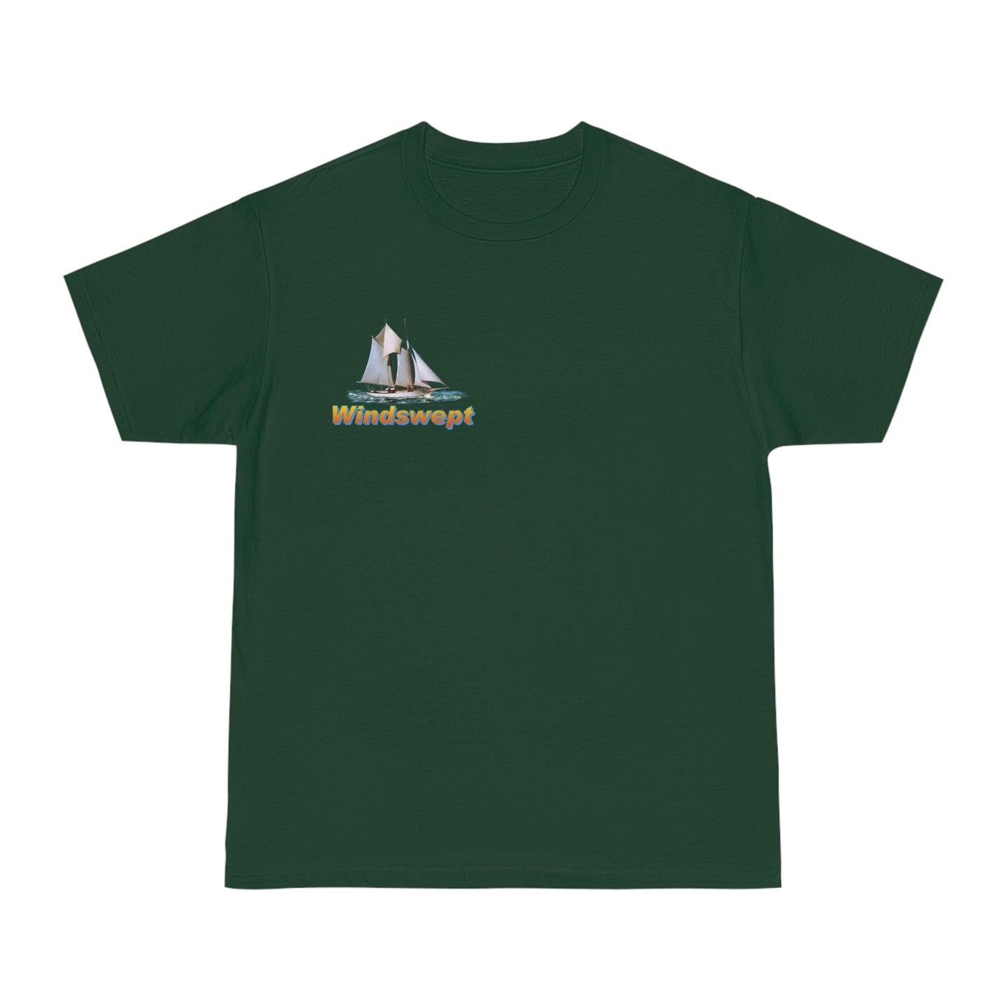 Windswept T-Shirt, Pocket Area William H Aubrey sailboat. Unisex Hammer™ T-shirt