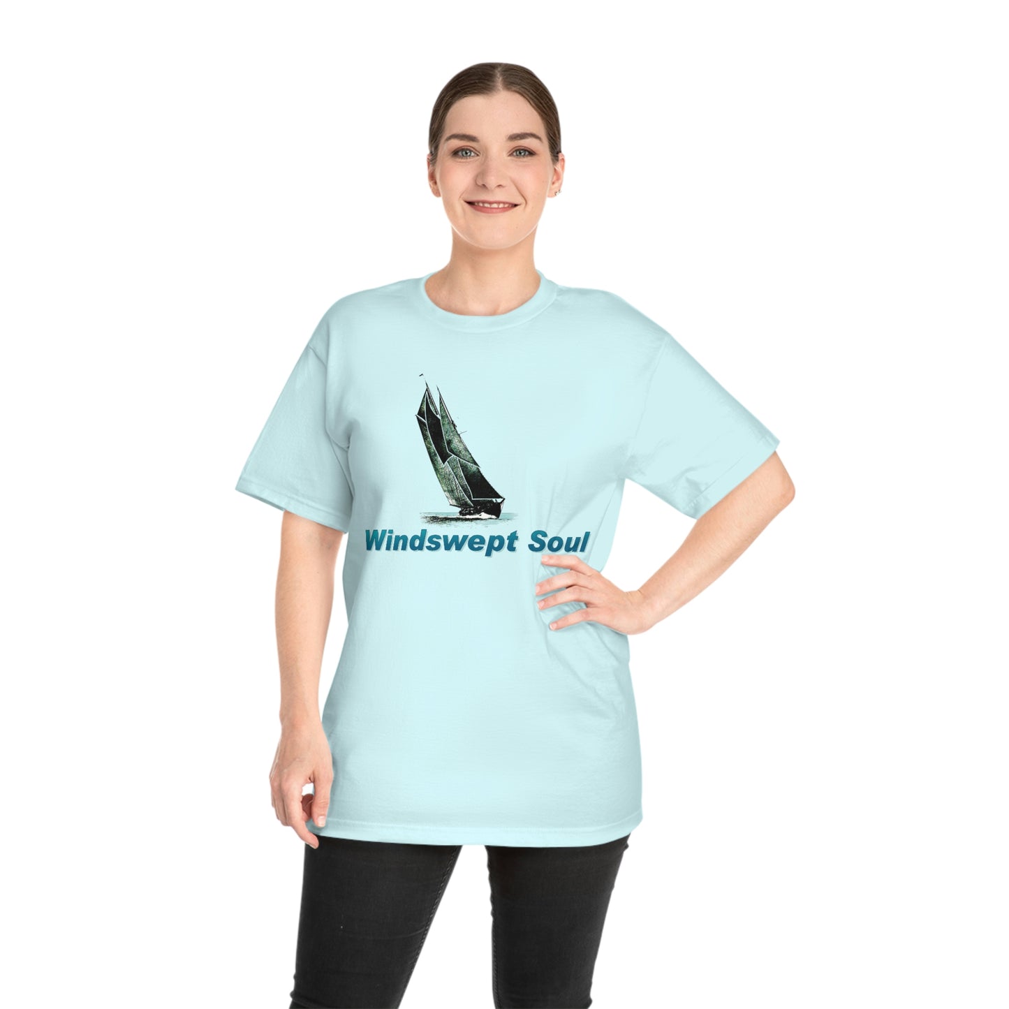 Windswept Soul T-Shirt, Bluenose sailboat. Unisex Hammer™ T-shirt.