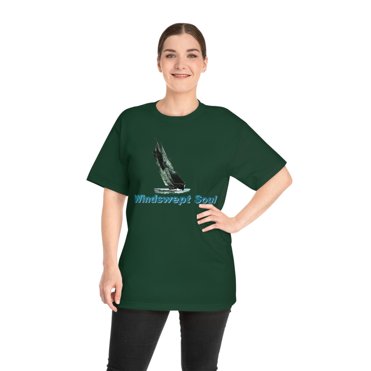 Windswept Soul T-Shirt, Bluenose sailboat. Unisex Hammer™ T-shirt.