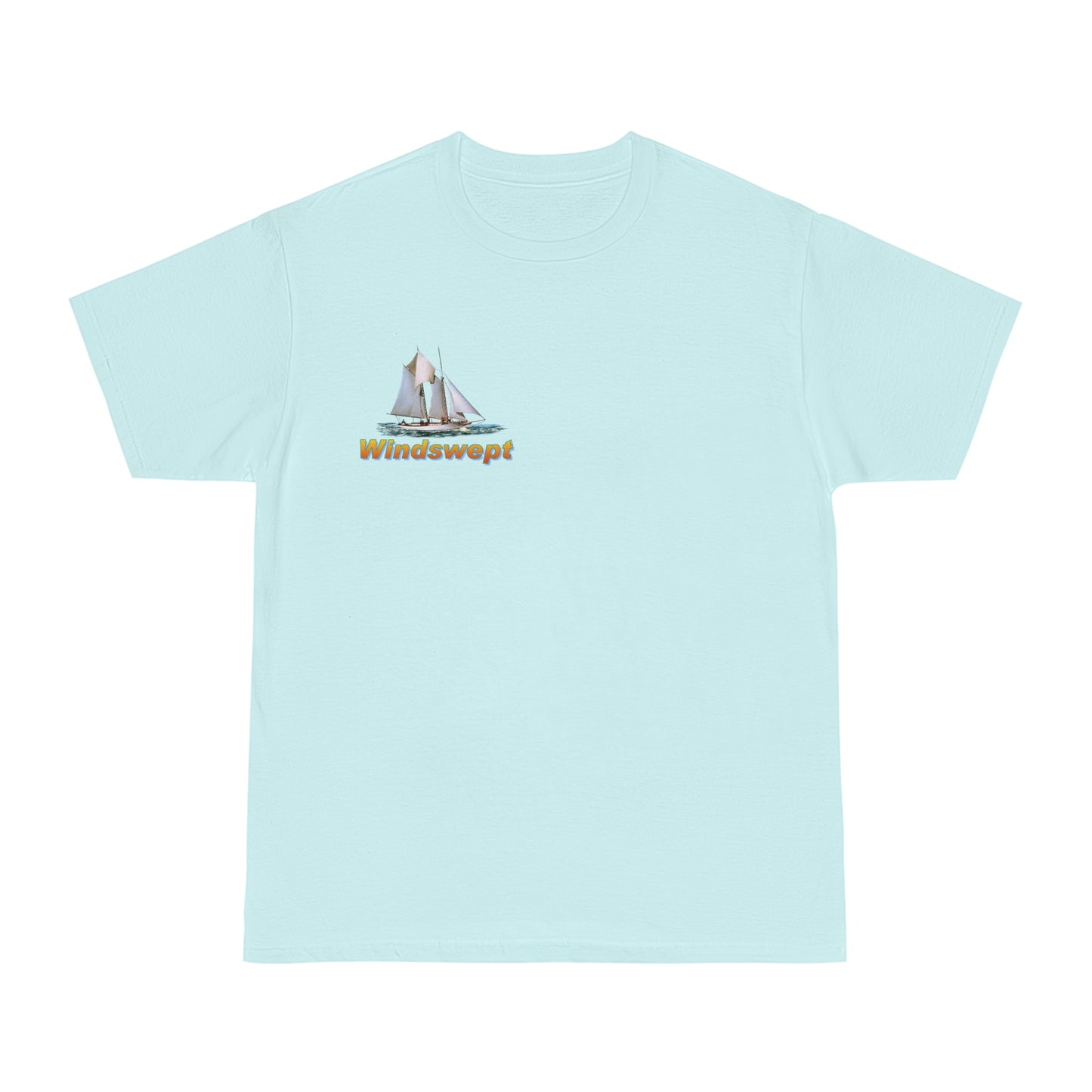 Windswept T-Shirt, Pocket Area William H Aubrey sailboat. Unisex Hammer™ T-shirt