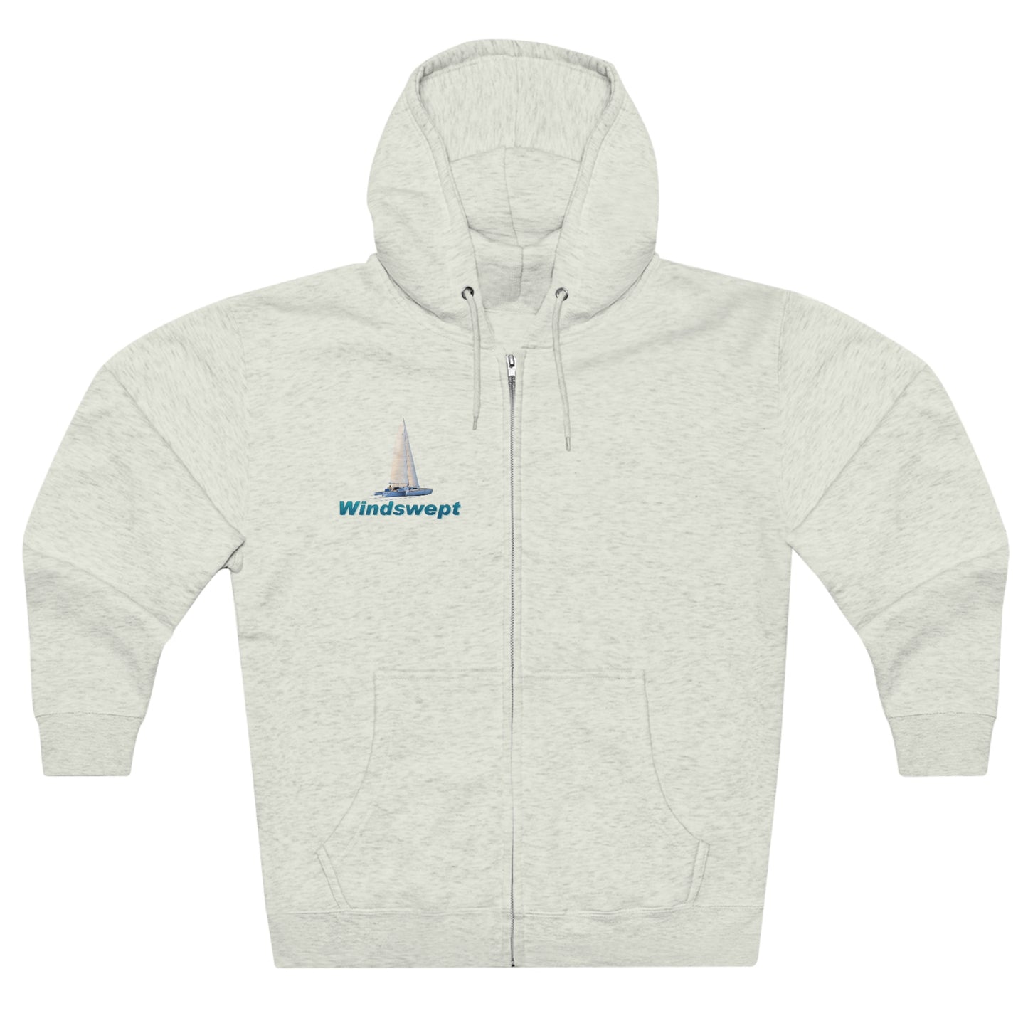 Unisex Premium Full Zip Hoodie, Sister Whisper graphic by John Ryerson Bredin