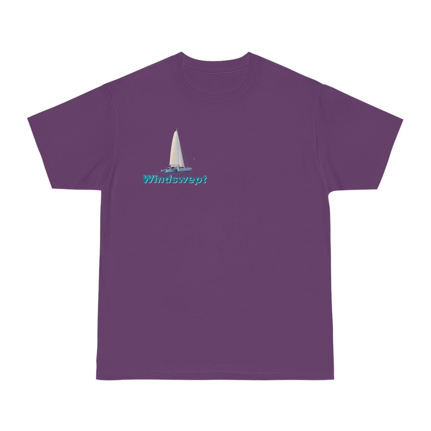 Windswept T-Shirt, Sister Whisper Trimaran. Unisex Hammer™ T-shirt. Artwork by John Ryerson Bredin.