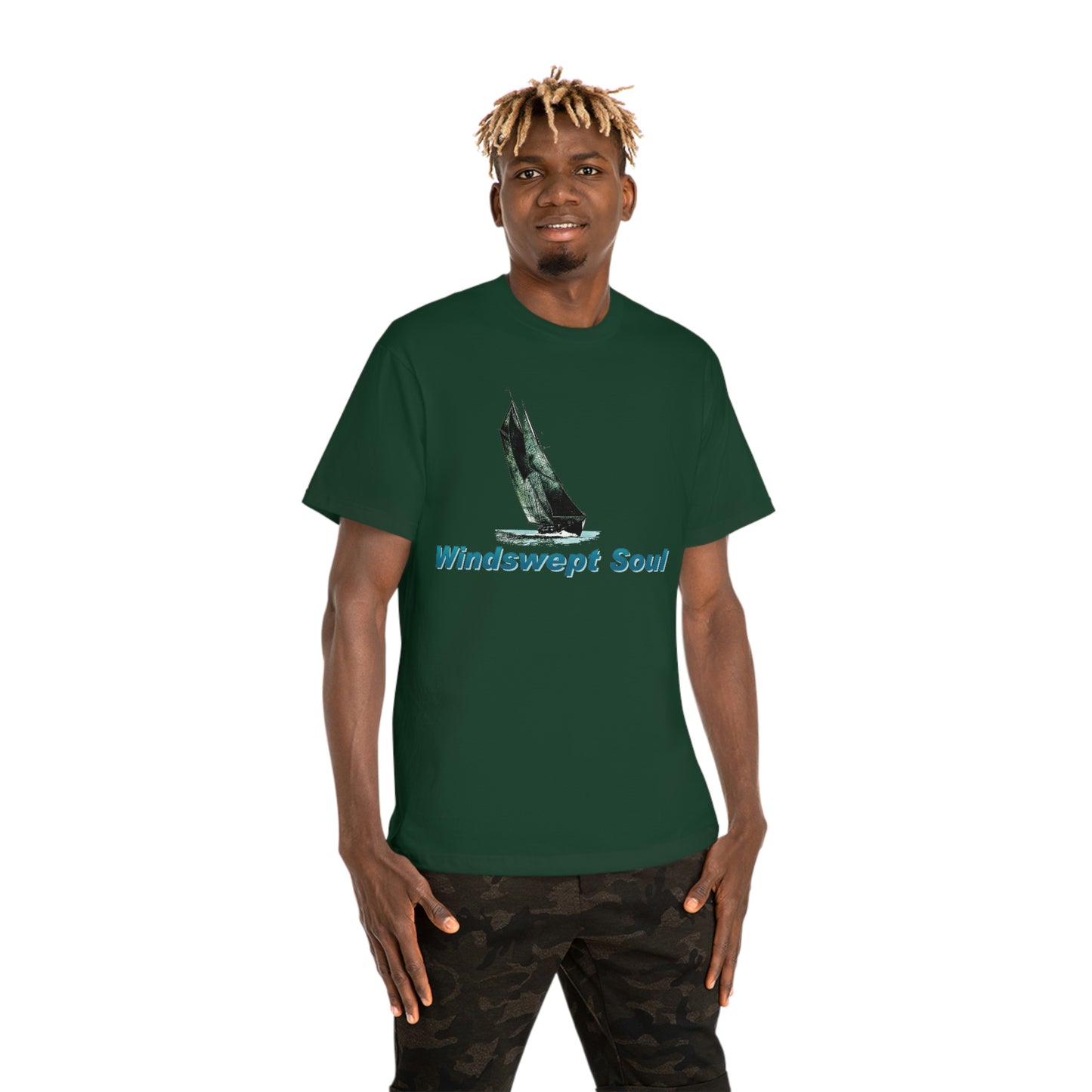 Windswept Soul T-Shirt, Bluenose sailboat. Unisex Hammer™ T-shirt.