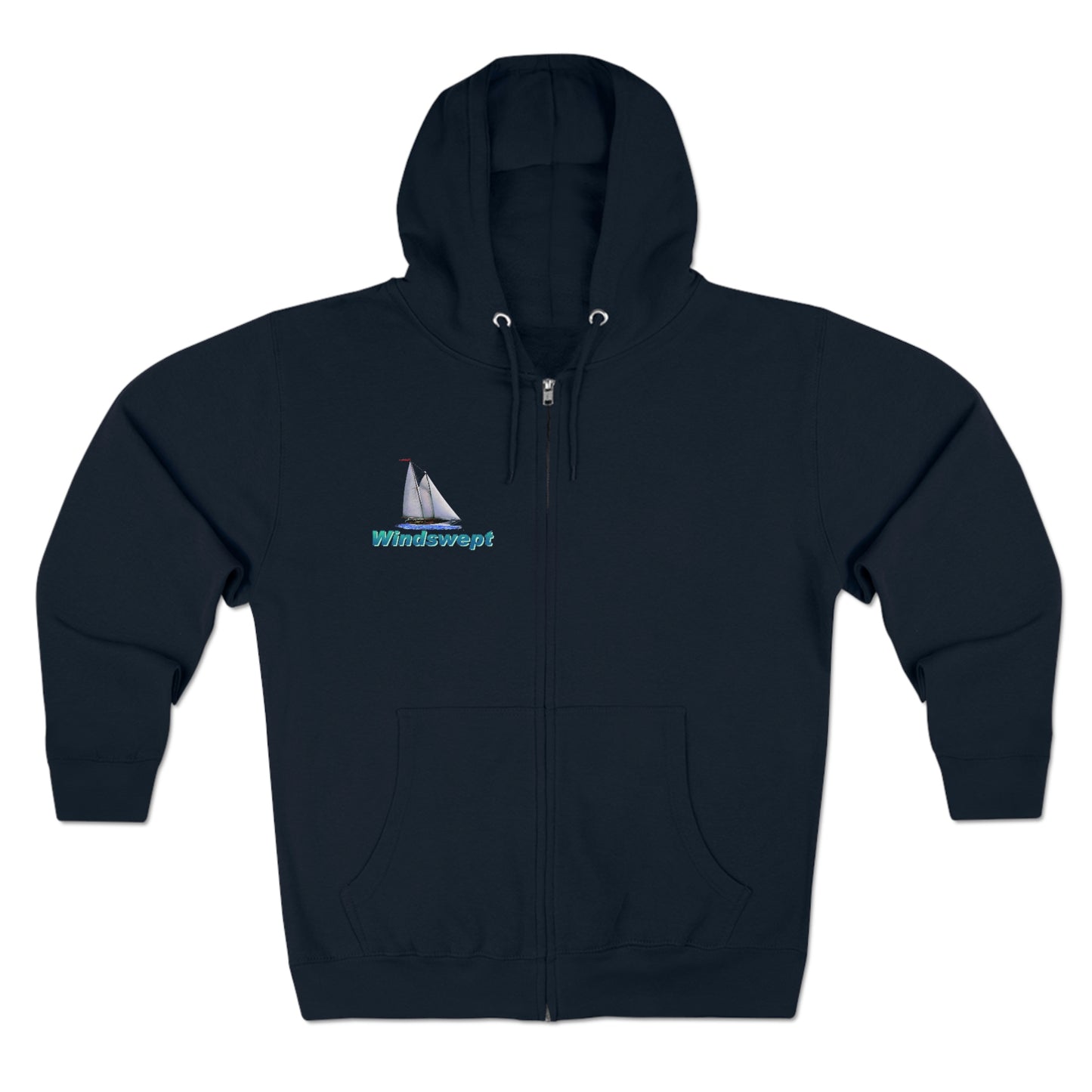 Unisex Premium Full Zip Hoodie, Mother Ocean graphic by John Ryerson Bredin