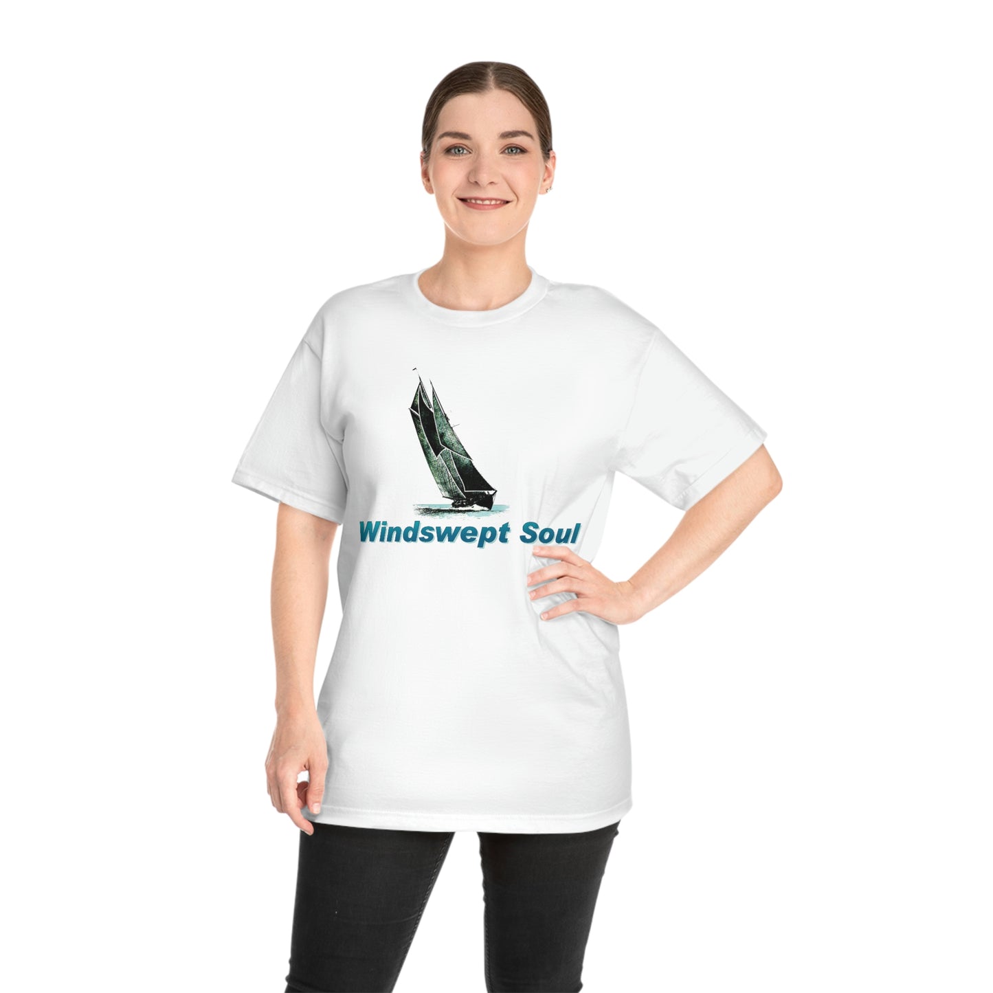 Windswept Soul T-Shirt, Bluenose sailboat. Unisex Hammer™ T-shirt.