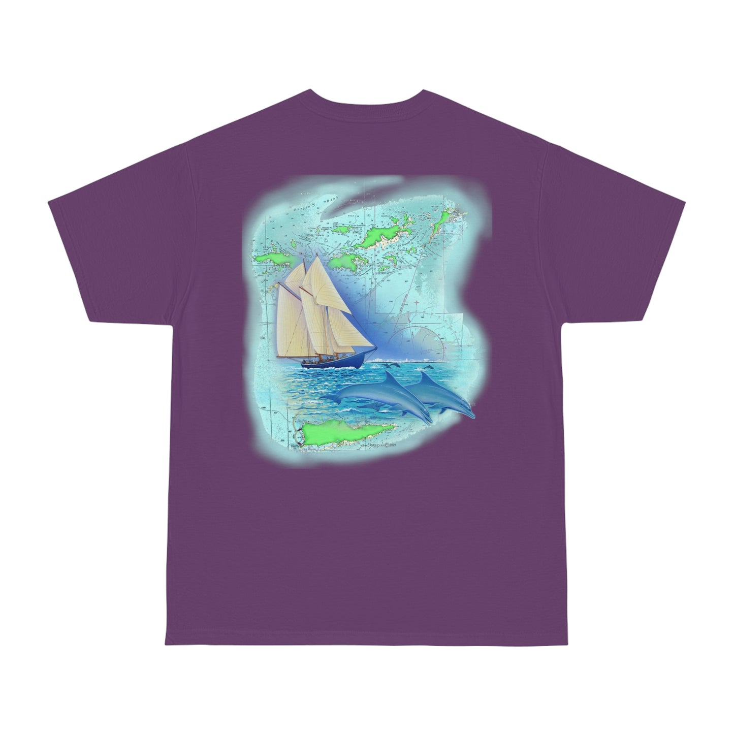 Unisex Hammer™ T-shirt, Windswept Soul, Bluenose Sailboat.