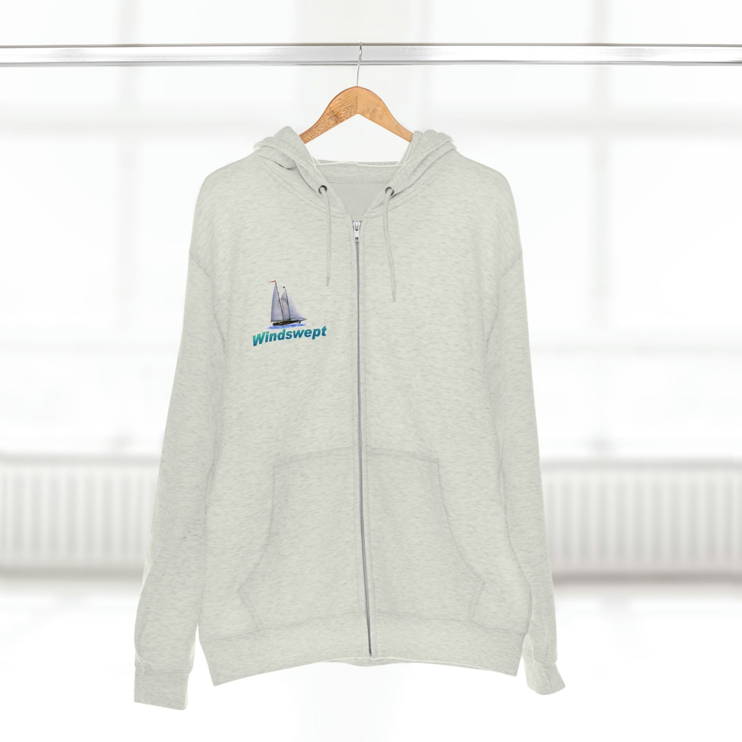 Unisex Premium Full Zip Hoodie, Mother Ocean graphic by John Ryerson Bredin