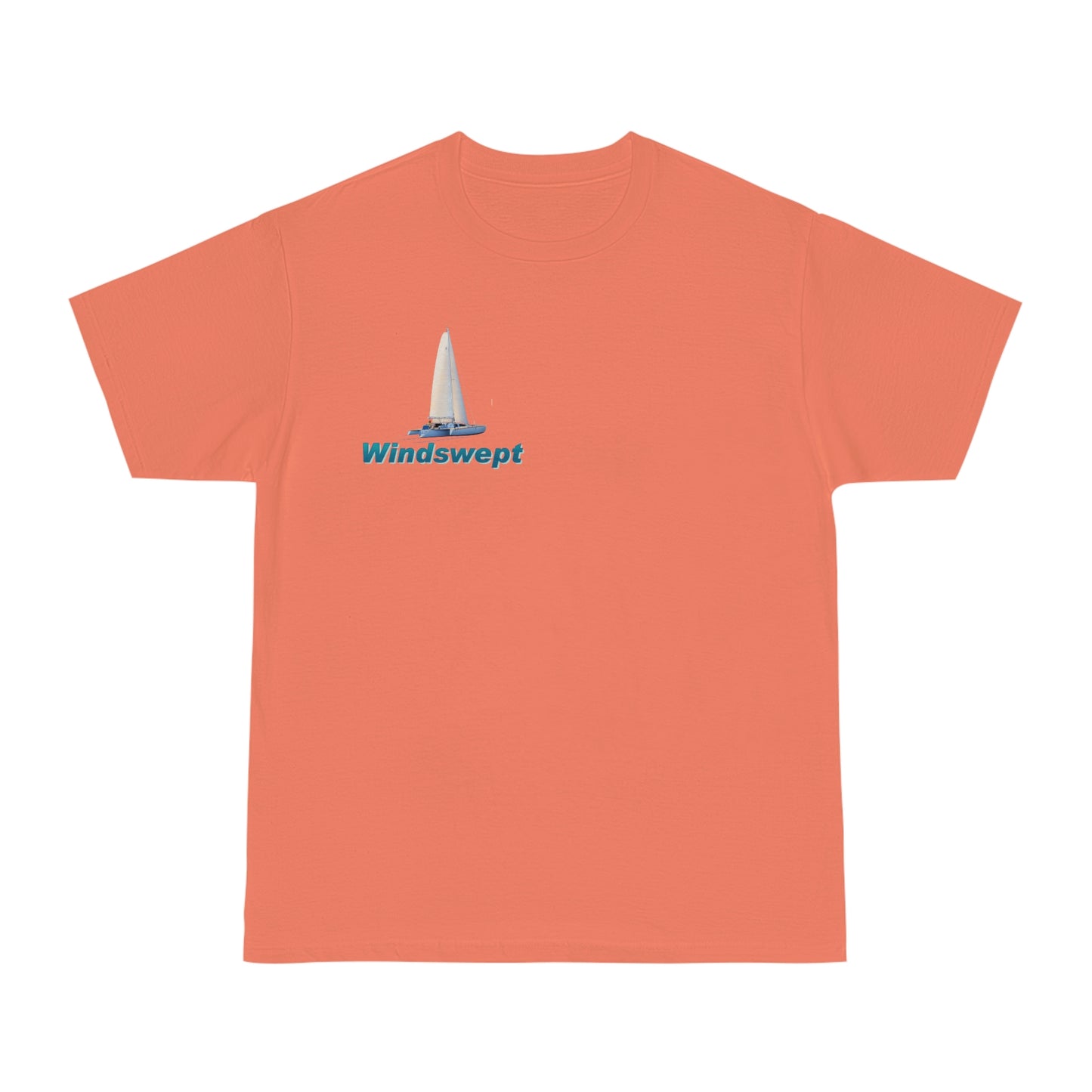 Windswept T-Shirt, Sister Whisper Trimaran. Unisex Hammer™ T-shirt. Artwork by John Ryerson Bredin.