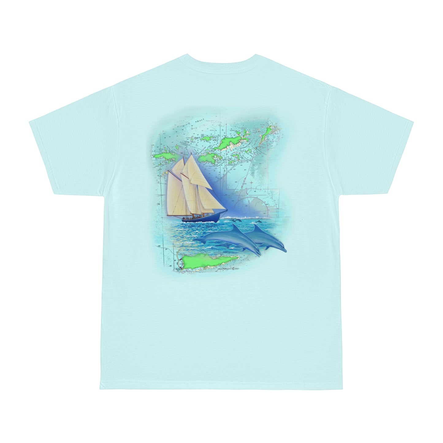 Windswept Soul T-Shirt, Bluenose sailboat. Unisex Hammer™ T-shirt.