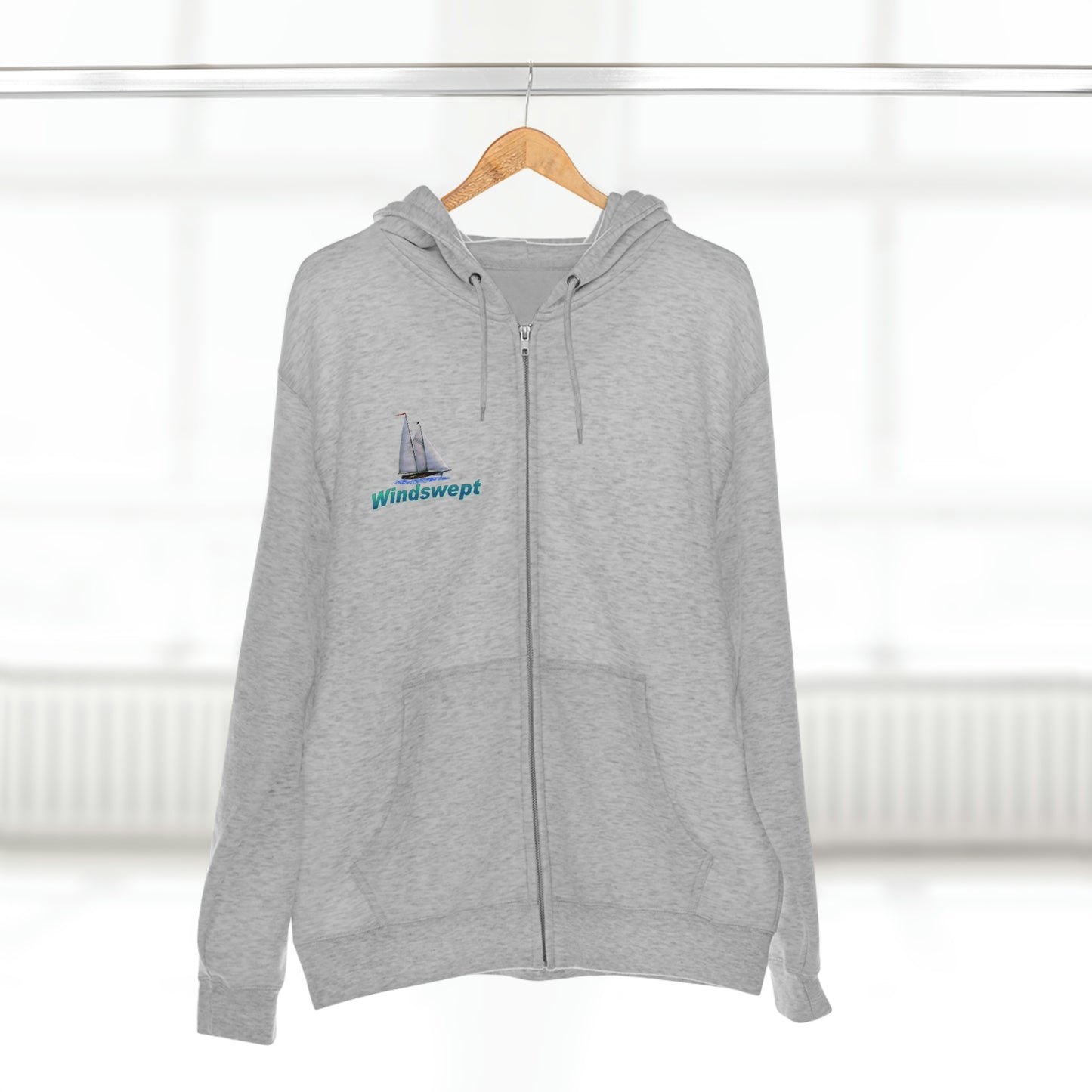 Unisex Premium Full Zip Hoodie, Mother Ocean graphic by John Ryerson Bredin