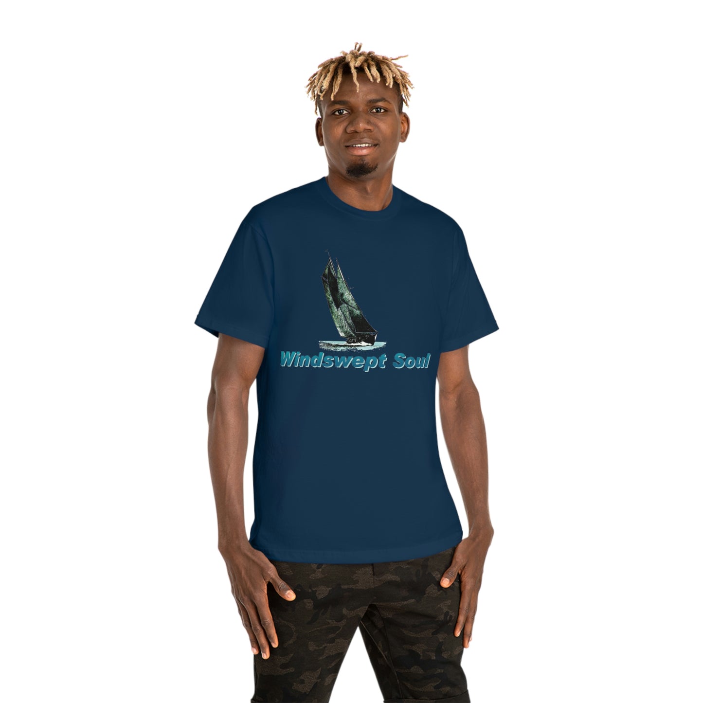 Windswept Soul T-Shirt, Bluenose sailboat. Unisex Hammer™ T-shirt.