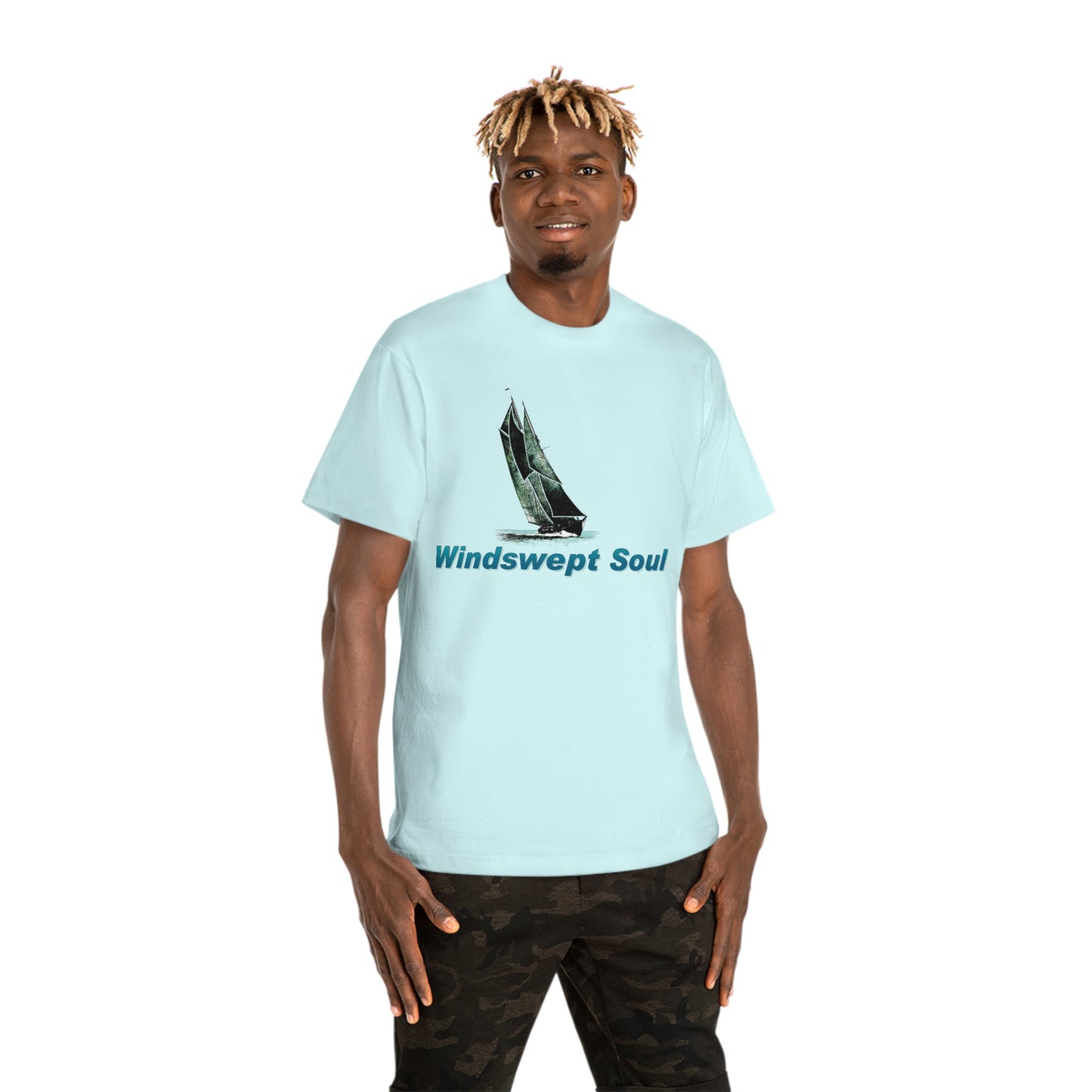 Windswept Soul T-Shirt, Bluenose sailboat. Unisex Hammer™ T-shirt.