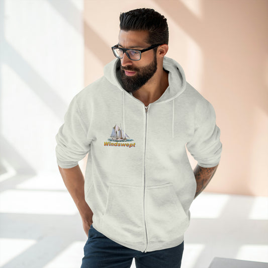 Unisex Premium Full Zip Hoodie, W.H. Aubrey graphic by John Ryerson Bredin