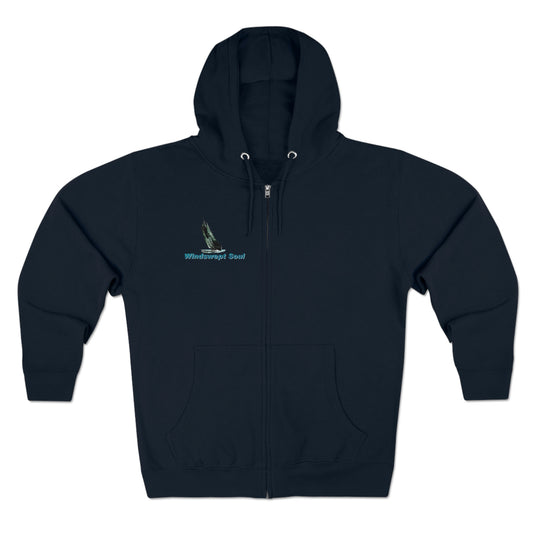 Unisex Premium Full Zip Hoodie, Bluenose graphic by John R. Bredin